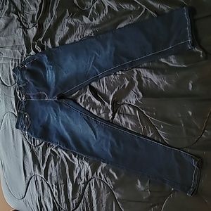 Fashion Nova Dark Blue Denim Skinny Jeans